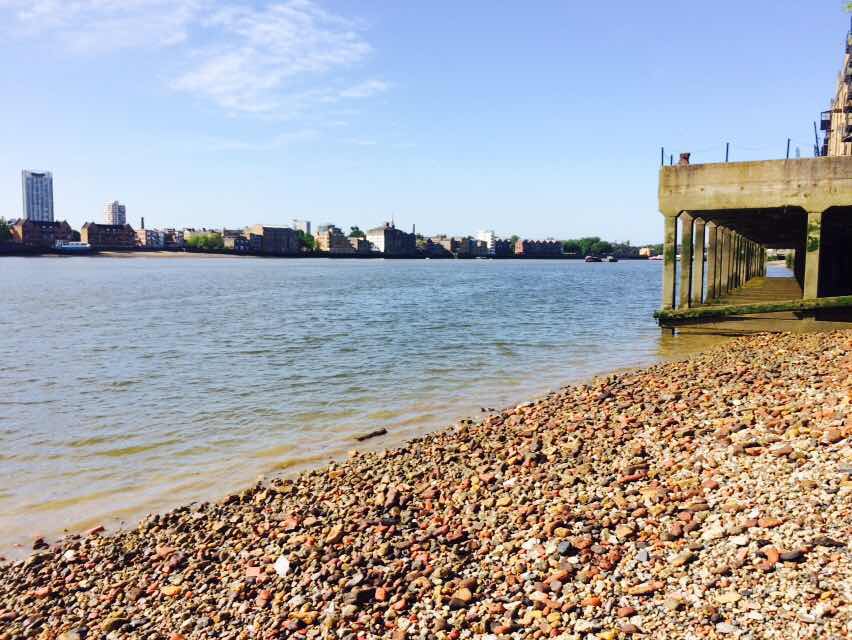 Hidden Gems: One of many perks of getting around London by foot is finding little beauty spots like these. Situated in Wapping beside the oldest riverside pub in London, The Prospect of Whitby, people can walk down a flight of steps on frolick on the banks of the Thames.